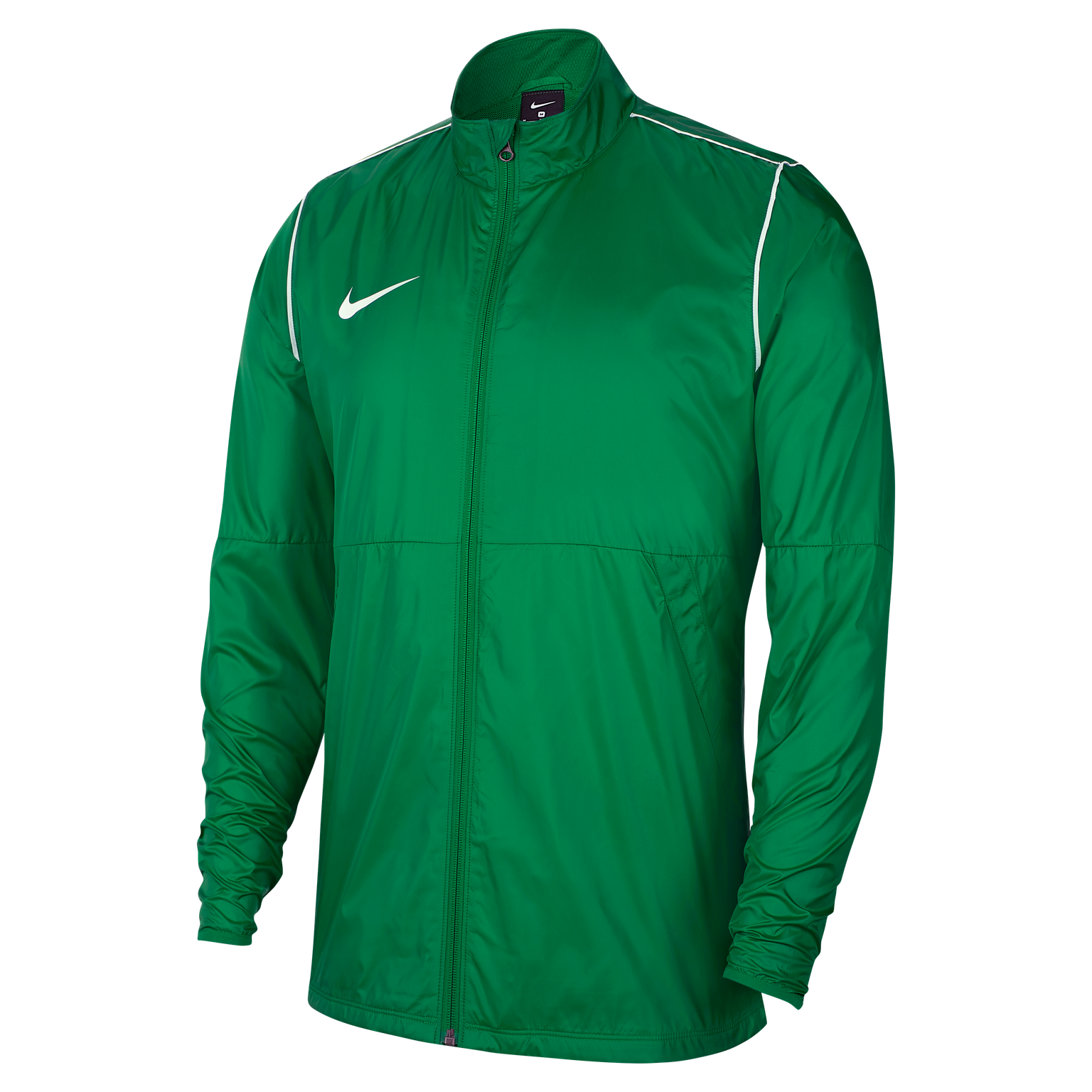 Nike Park 20 Repel Rain Jacket in Pine Green/White/White