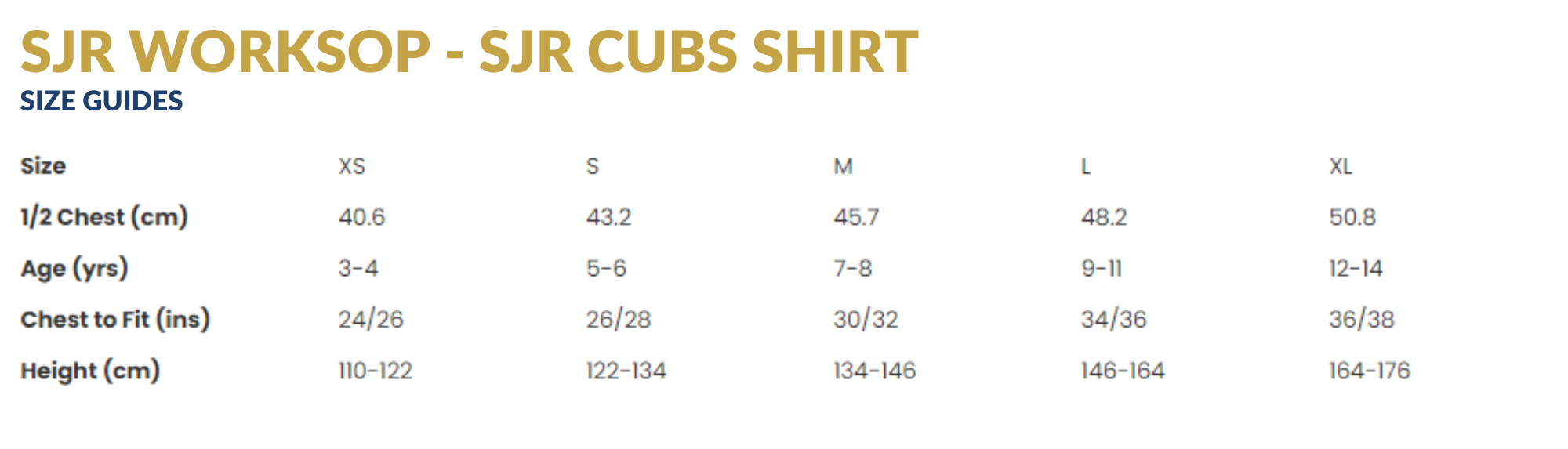 SJR Cubs Cotton Youth Tee