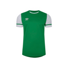 Umbro Cavelle Short Sleeve Jersey in TW emerald and Brilliant white