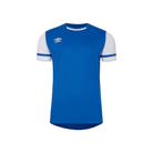 Umbro Cavelle Short Sleeve Jersey in royal blue and white