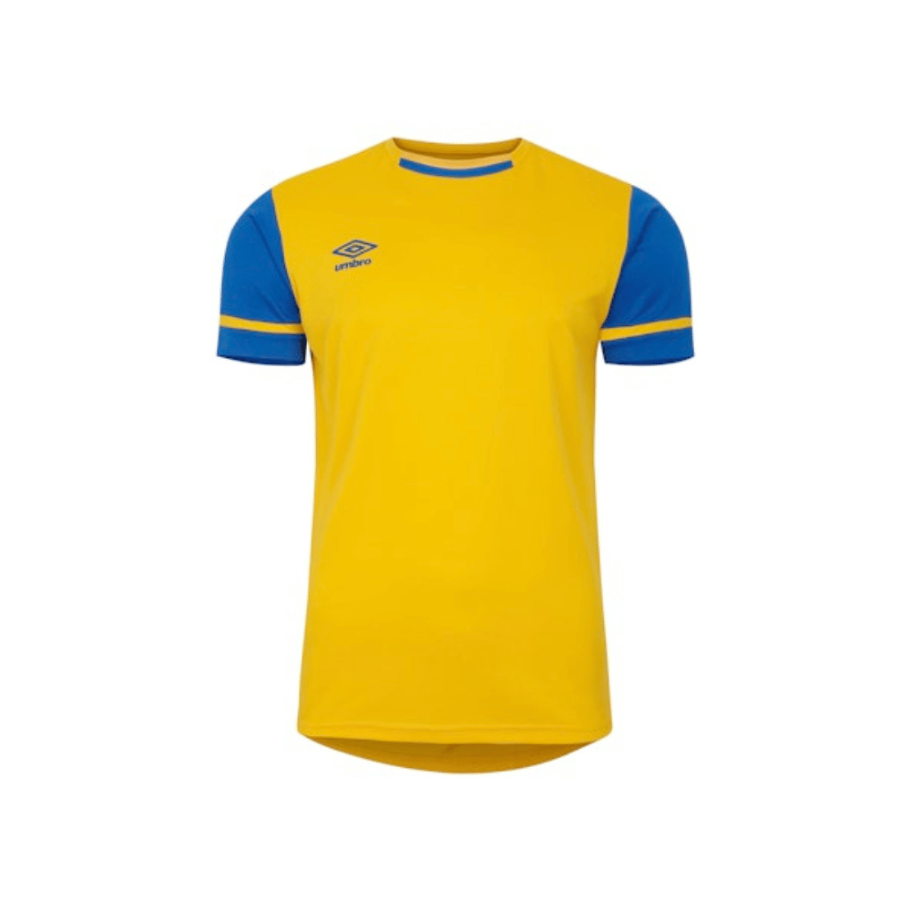 Umbro Cavelle Short Sleeve Jersey in SV yellow and royal blue