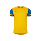 Umbro Cavelle Short Sleeve Jersey in SV yellow and royal blue