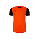 Umbro Cavelle Short Sleeve Jersey in shocking orange and black