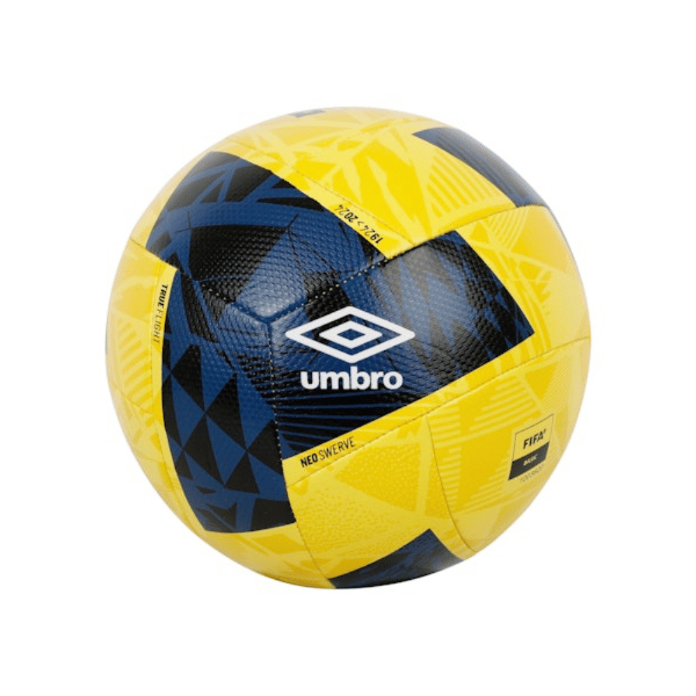 Neo Swerve Football in White/Blazing Yellow/Poseidon