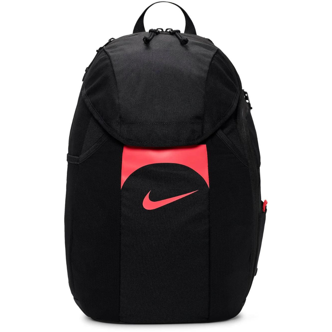 Nike Academy 23 Team Backpack (30L) in Black/Hot punch