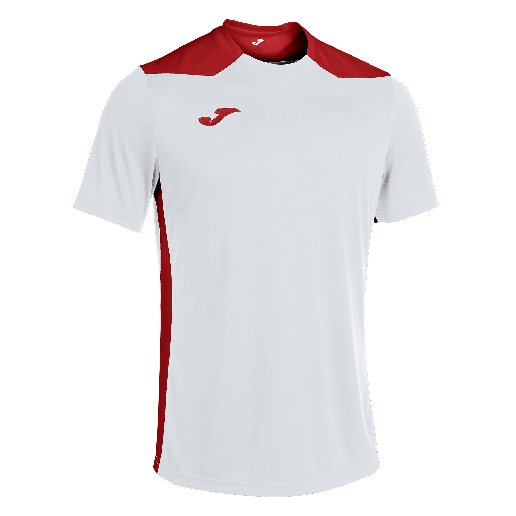 Joma Championship VI Short Sleeve Shirt in White/Red