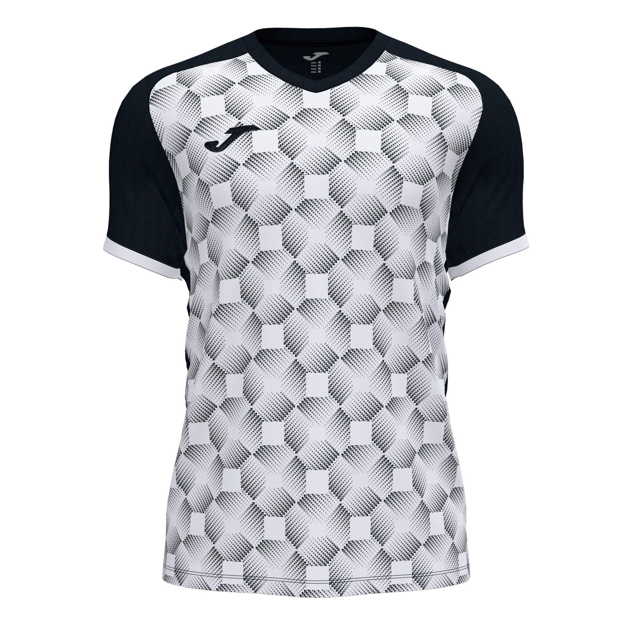 Joma Supernova III Short Sleeve Shirt in Black/White