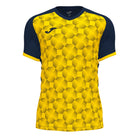 Joma Supernova III Short Sleeve Shirt in Dark Navy/Yellow