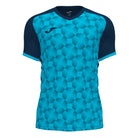 Joma Supernova III Short Sleeve Shirt in Dark Navy/Turquoise