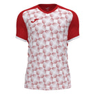 Joma Supernova III Short Sleeve Shirt in Red/White