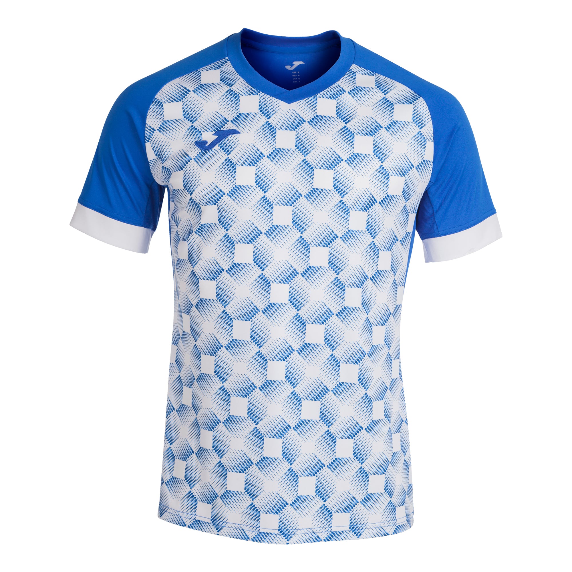 Joma Supernova III Short Sleeve Shirt in Royal/White