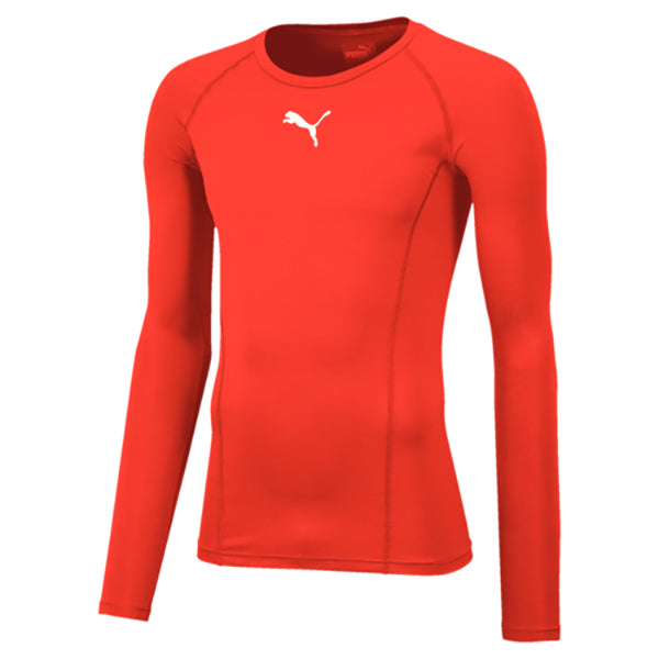 Puma Liga Long Sleeve Baselayer in red