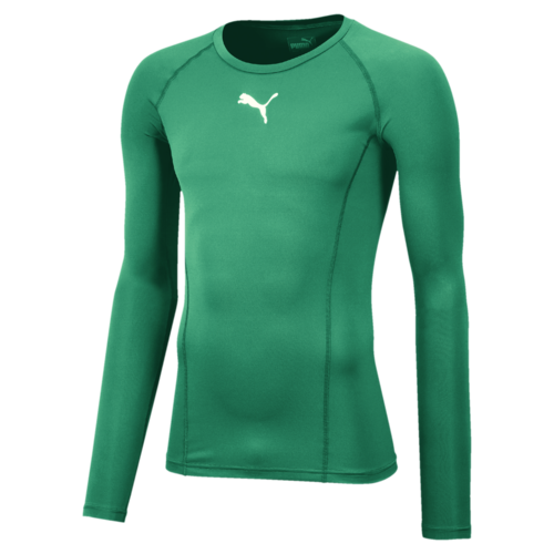 Puma Liga Long Sleeve Baselayer in pepper green