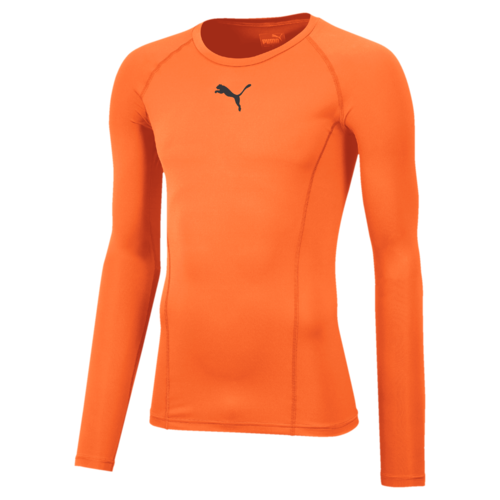 Puma Liga Long Sleeve Baselayer in golden poppy