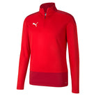 Puma Goal Training 1/4 Zip Top in Red/Chili Pepper