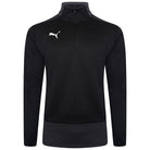 Puma Goal Training 1/4 Zip Top in Black/Asphalt