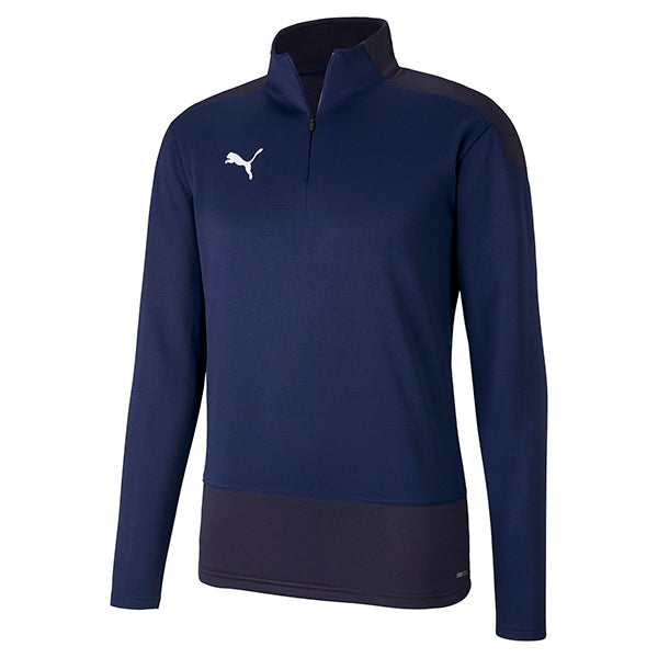 Puma Goal Training 1/4 Zip Top in Peacoat/New Navy