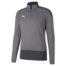 Puma Goal Training 1/4 Zip Top in Steel Gray/Asphalt