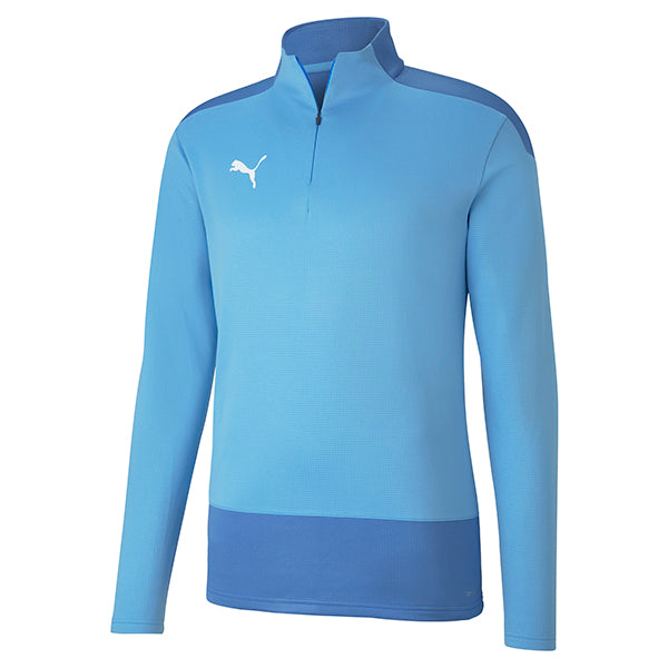 Puma Goal Training 1/4 Zip Top in Team Light Blue/Blue Yonder