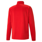 Puma Team Rise 1/4 Zip Top in RED/WHITE