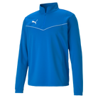 Puma Team Rise 1/4 Zip Top in ELECTRIC BLUE LEMONADE