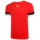 Puma Team Rise Short Sleeve Shirt in Red-Black-White