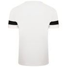 Puma Team Rise Short Sleeve Shirt in White-Black-White