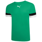 Puma Team Rise Short Sleeve Shirt in Pepper Green-Black-White