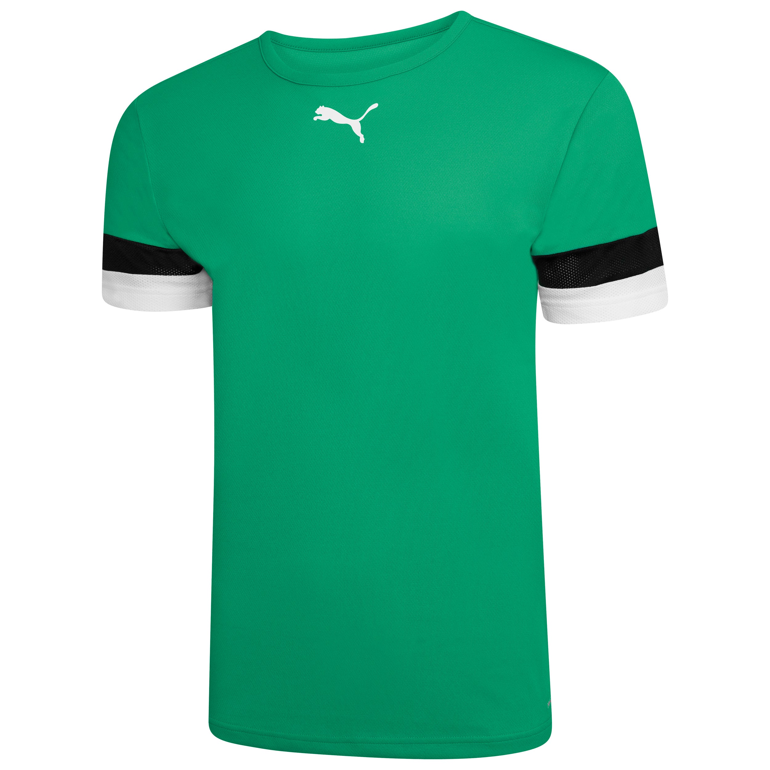 Puma Team Rise Short Sleeve Shirt in Pepper Green-Black-White