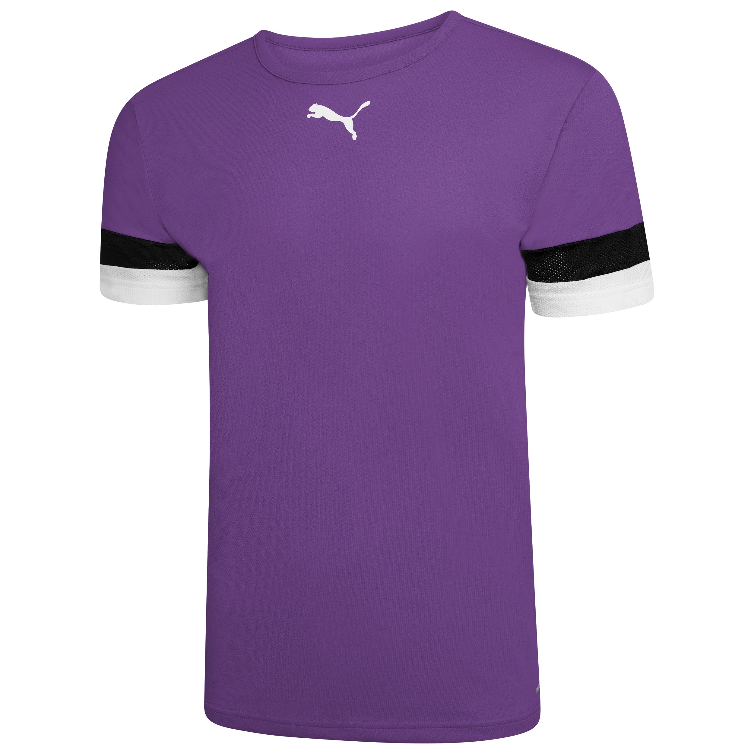 Puma Team Rise Short Sleeve Shirt in Prism Violet-Black-White