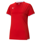 Puma Team Liga 25 Short Sleeve Shirt Womens in red