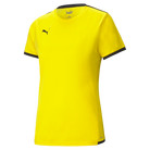 Puma Team Liga 25 Short Sleeve Shirt Womens in cyber yellow