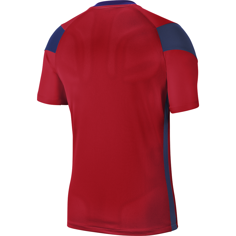 Nike Park Derby III Shirt Short Sleeve in University Red/Midnight Navy/White