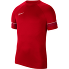 Nike Academy Top Short Sleeve in University Red/White