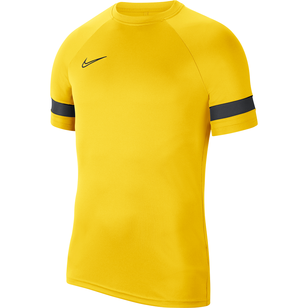 Nike Academy 21 Top Short Sleeve in Tour Yellow/Black