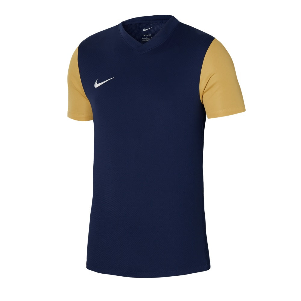 Nike Dri-Fit Tiempo Premiere II Jersey Short Sleeve in midnight navy/jersey gold