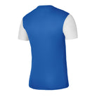 back of Nike Dri-Fit Tiempo Premiere II Jersey Short Sleeve in royal blue/white