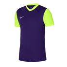 Nike Dri-Fit Tiempo Premiere II Jersey Short Sleeve in court purple/volt