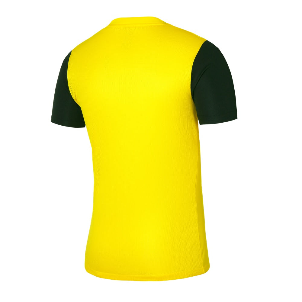 back of Nike Dri-Fit Tiempo Premiere II Jersey Short Sleeve in tour yellow/black