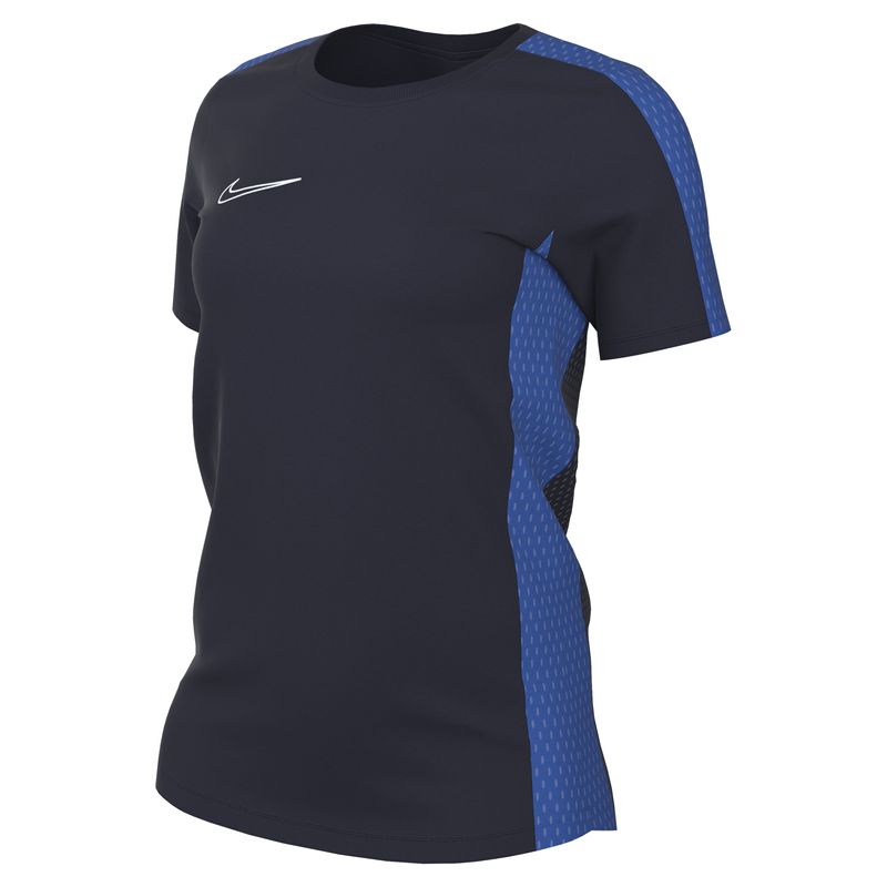 Nike Dri FIT Academy 23 Womens Short Sleeve Shirt in Obsidian/Royal Blue