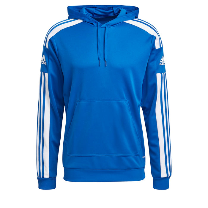 adidas Men's Team Issue Training Pullover Hooded Sweatshirt Navy Blue/White
