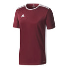 Adidas Entrada 18 Shirt in Maroon/White