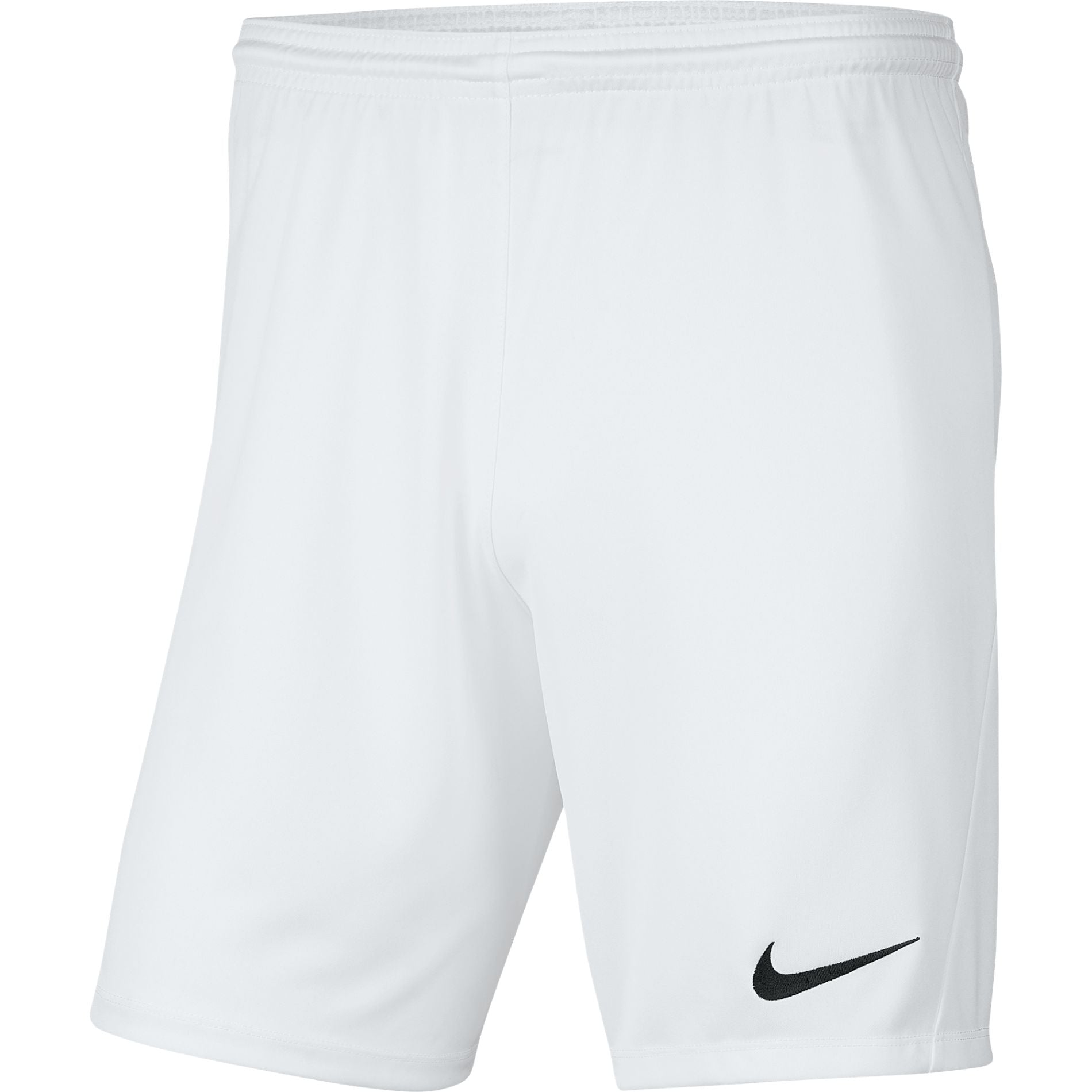 Nike Dri FIT Park III Short in White/Black