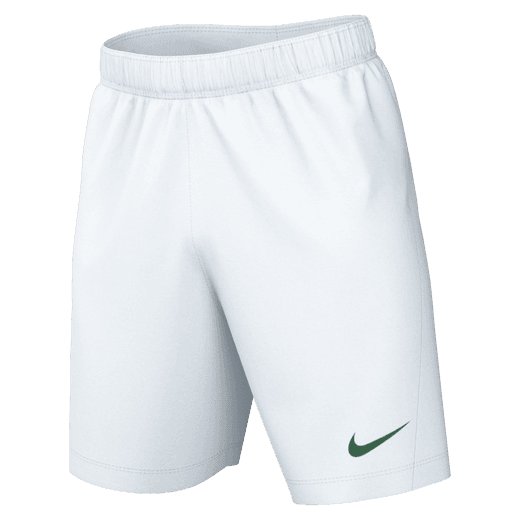 Nike Dri FIT Park III Short in White/Pine Green