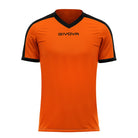 Givova Revolution Short Sleeve Shirt in Orange/Black