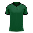 Givova Revolution Short Sleeve Shirt in Green/Black