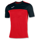 Joma Winner Short Sleeve Shirt in Red/Black