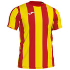 Joma Inter Short Sleeve Shirt in Red/Yellow